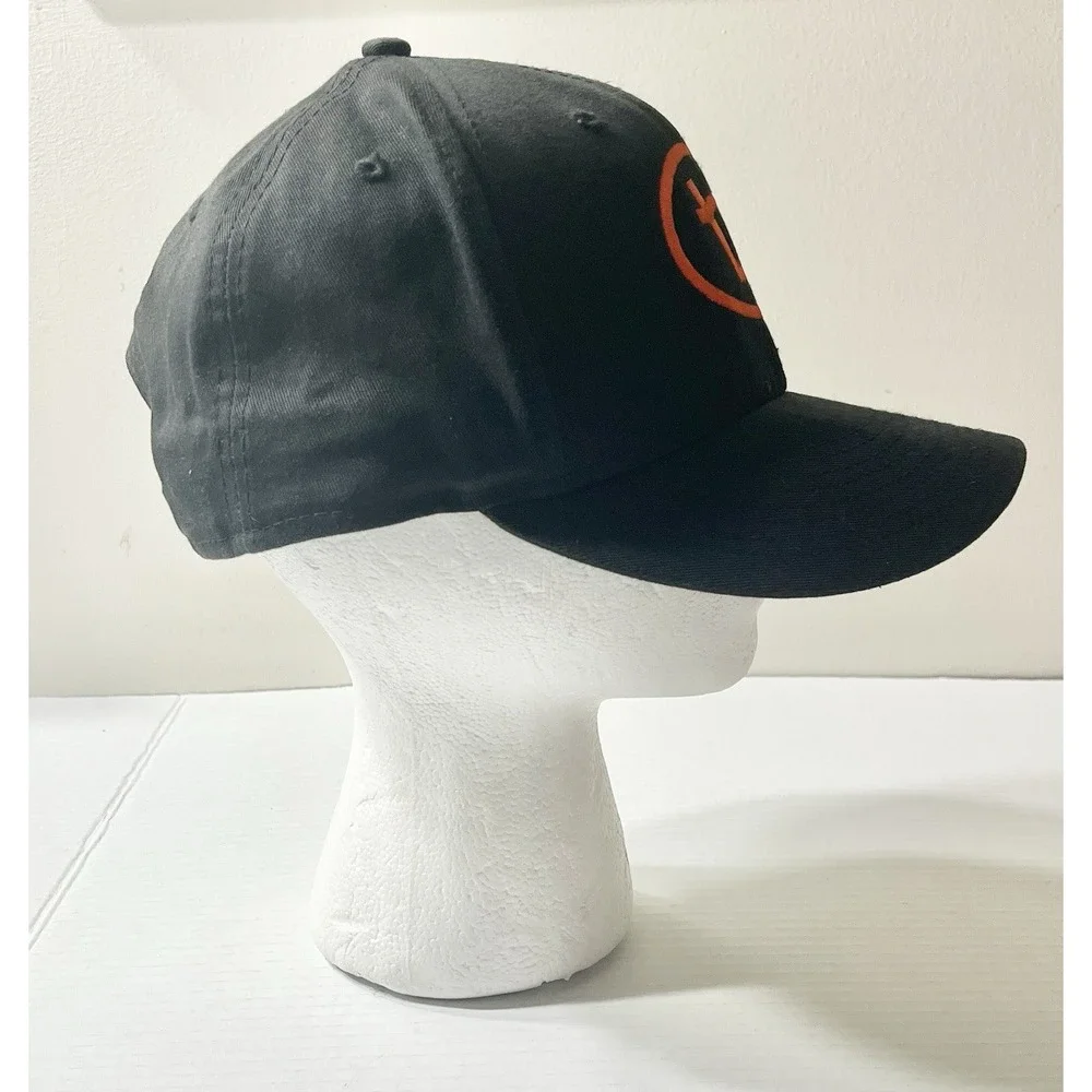 Meat Works SnapBack‎ Hat Men's Adjustable Black Orange Casual Workwear Outdoors